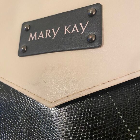Mary Kay Deluxe Black Consultant Cosmetic Travel Luggage Tote Bag With Insert - Picture 9 of 12
